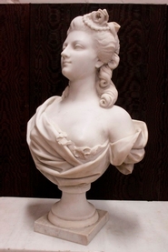 19th century cararra marble statue