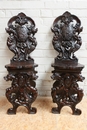 Renaissance style Side chairs in Walnut, France 19th century