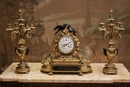 style Clock set in Bronze, France 19th century
