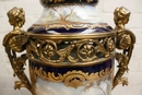 Sevres  in Porecelain and bronze, France 19th century