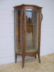 painted bombay display cabinet with bronze and marble top 19th century 28 w x 53.5 t x 15.5 d (inch)