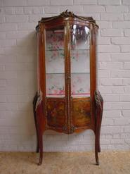 rosewood and bronze display cabinet 