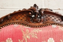 Louis XV style sofa in Walnut, France 19th century