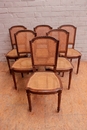 Louis XVI style Chairs in Walnut, France 1900