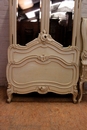 Louis XV style Bedroom in paint wood, France 19th century