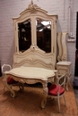 Louis XV style Bedroom in paint wood, France 19th century