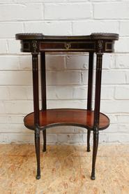Mahogany and bronze little table 19th century