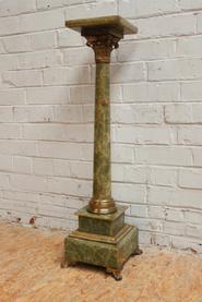 Marble and bronze pedestal19th century