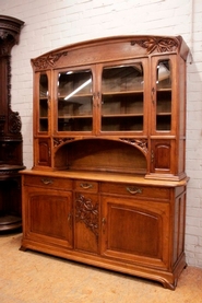 Art Nouveau Cabinet in oak