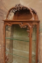 Art Nouveau style Display cabinet in Walnut, France 1900