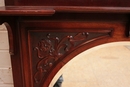 Art Nouveau style Mirror in mahogany, France 1900