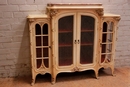 Art Nouveau style Display cabinet in paint wood, France 1900