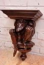 Renaissance style Wall console in Walnut, France 19th century