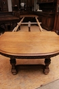 Henri II style Table in Walnut, France 19th century