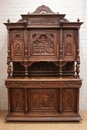Breton style Cabinet in chestnut, France 19th century