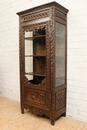 Breton style Display cabinet in Chestnut, France 19th century