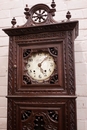 Breton style Grandfathers clock in Oak, France 1900