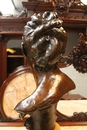 style Bronze in Bronze and marble, Belgium 19th century