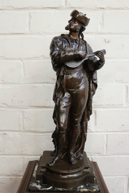 Bronze statue signed by Justo de Gandarias 1846-1933