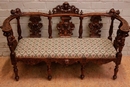 Renaissance style Sofa in Walnut, France 19th century