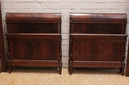 Directoire Twin beds in mahogany