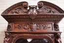 Hunt style Cabinet in Oak, France 19th century
