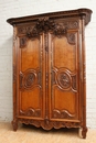 French Normandy style Armoire in Oak, France 19th century