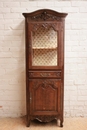 Provencial style Display cabinet in Oak, France 1920