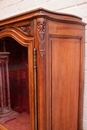 Louis XV style Display cabinet in Walnut, France 1920