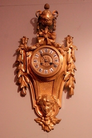 Gilt bronze wall clock
