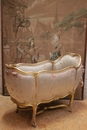 Louis XV style Bed in gilt wood, France 19th century