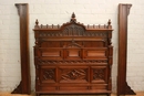 Gothic bedroom in Walnut, France 19th century