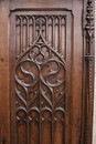 Gothic style Armoire in Oak, France 19th century