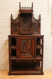 Gothic cabinet in walnut