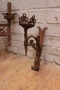 Gothic style Chandelier and wall sconses in metal, France 19th century