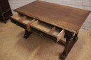 Gothic style Desk table in Walnut, France 19th century
