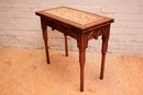 Gothic style Game table in Oak, France 19th century