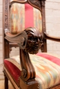 Gothic/renaissance style Arm chair in Walnut, France 19th century