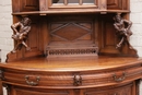 Henri II style Corner cabinet in Walnut, France 19th century