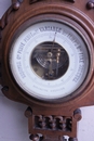 Henri II style Clock and barometer in Walnut, France