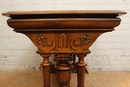 Henri II style Walnut Henri II desk table in Walnut, France 19th century