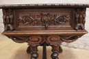 Hunt style Desk/table in Oak, France 19th century