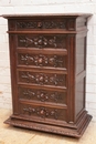 Hunt style Chest  in Oak, France 19th century