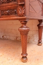 Hunt style Cylinder desk in Oak, France 19th century