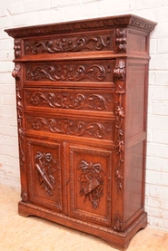 Hunt style office cabinet in oak