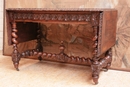 Hunt style Server table in Oak, France 19th century