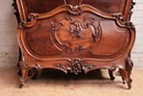 Louis XV style Armoire and bed in Walnut, France 19th century