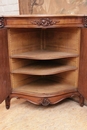 Louis XV style Corner cabinet in Walnut, France 19th century