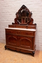 Louis XV style Chest secretary commode in rosewood and maple, France 19th century
