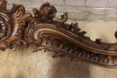 Louis XV style Curtain hangers in Walnut, France 19th century